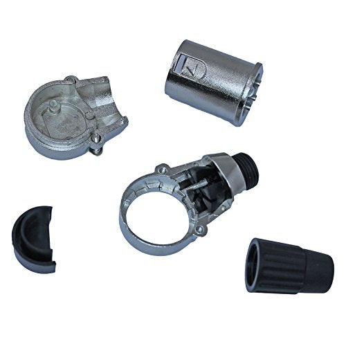 90 Degree Adjustable 3 Pin XLR Right Angle Connector - 7 Clockable Positions (Male) - color: MALE