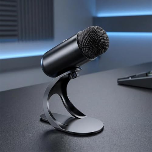 USB Condenser Microphone, Podcast Microphone, Plug and Play,Compact Gaming Streaming Dynamic Mic for Laptop Gaming PC, without RBG Lights - color: without RBG Lights