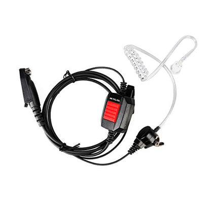 Retevis RT48 Walkie Talkie Earpiece with Mic,IP66 Waterproof | Compatible with RT29G/RT29S/RT47/RT47V, Ailunce HD1/HD2/HA1G, Motorola EX500 Walkie-talkies, 2 Way Radio Earpiec(4 Pack)