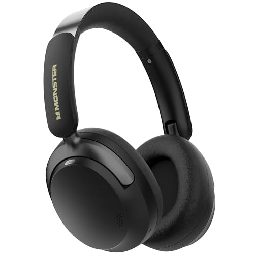 Monster Persona 3rd ANC Wireless Headphones, Premium Noise Cancelling with Bluetooth 5.4, Ultra-Light Foldable Over Ear Headphones, HD Voice Clarity, 70H Battery Life, Multi-Point Pairing, Comfort Fit