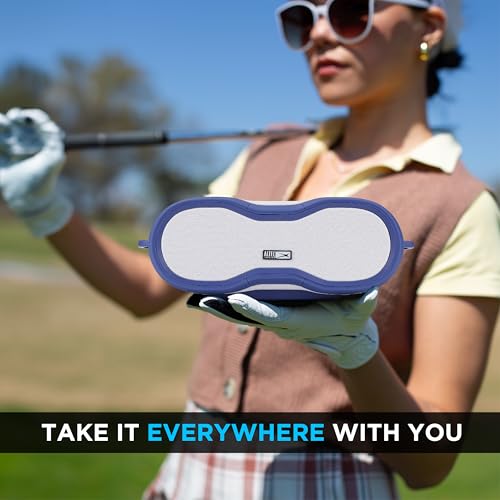 Altec Lansing - Portable Bluetooth Speaker, Waterproof IP67 - color: Periwinkle/White, size: Large