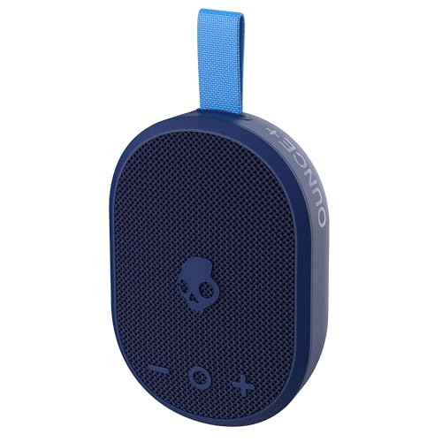 Skullcandy Ounce+ Wireless Bluetooth Speaker - IPX7 Waterproof Mini Portable Speaker with 16 Hour Battery, True Wireless Stereo, and Ballistic Nylon Carry Strap (Navy) - color: Navy