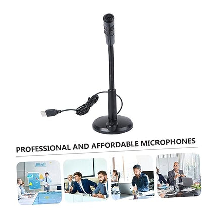 Toyvian USB Condenser Microphone for Gaming Streaming and Recording Desktop Cardioid Mic Mute Button and LED Indicator Plug and Play for Computers and Laptops
