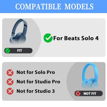 Solo 4 Replacement Headband & Hinge for Beats Solo 4 Headphone,Slate Blue