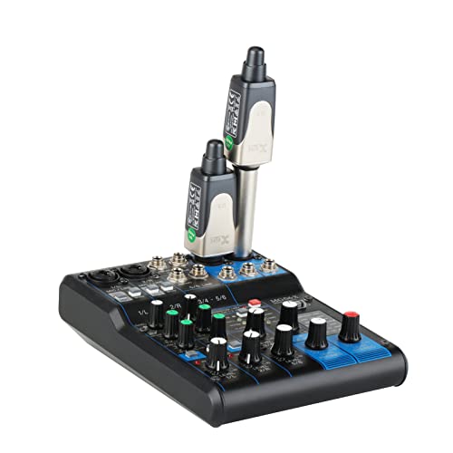 Xvive U3 Wireless Microphone System 2.4GHz Wireless XLR Transmitter and Receiver for Dynamic Microphone, Audio Mixer, PA System (U3 Dual) - style: U3 Dual