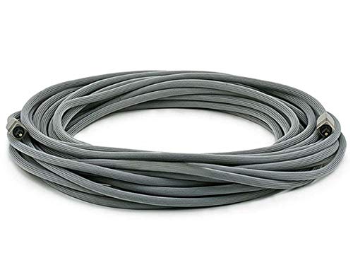 Monoprice 102767 Premium S/PDIF (Toslink) Digital Optical Audio Cable - Silver - 50ft | Heavy Duty Mesh Jacket, Metal Connector Heads, for Play Station, Xbox one, Home Theater & More Gray - size: 50ft