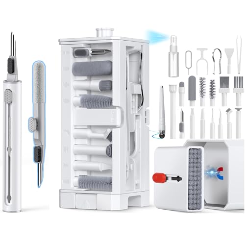 Inesore for Airpod Cleaner Kit,3-in-1 Multi-Function Cleaning Kit Pen Keyboard Cleaning Kit,32-in-1 Multi-Function Cleaner Tool for All Phone Laptop iPhone Device Charging Port