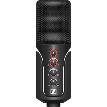 Sennheiser Profile USB Condenser Microphone with Desktop Stand Bundle with Kellards Pop Filter and 5-Pack Cleaning Wipes