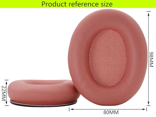 Replacement Ear Pads Compatible with Srhythm Version NC35 Pink | Also suitable for Srhythm version NC25 Headphone Memory foam/protein leather ear pads and earmuffs - color: Pink