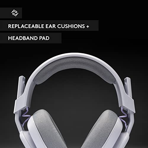 Logitech G Astro A10 Gen 2 Cross-Platform Wired Gaming Headset - Grey | 3.5mm Headphone Jack, 32mm Drivers, Flip-to-Mute Mic, Over-Ear Cup Design - color: Grey