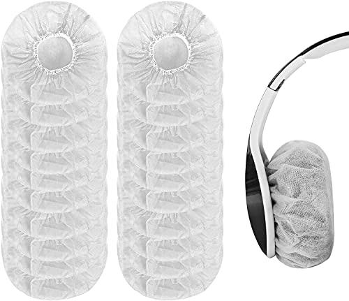 Fancystyle Pack of 200 Disposable Headphone Covers Sanitary Earpad Covers | White 11cm