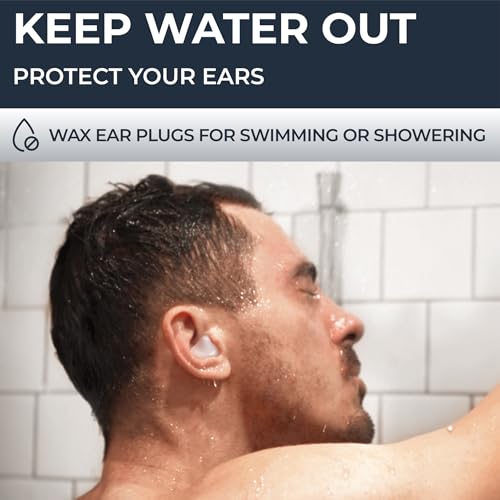 Peace&Quiet PQ Wax Ear Plugs for Sleeping, Swimming - 15 Soft Noise Cancelling Silicone Gel Wax Earplugs for Sleep and Swimmers, Ear Protection with Sound Blocking Level of 32 Db, (15-Pillows) - color: Classic