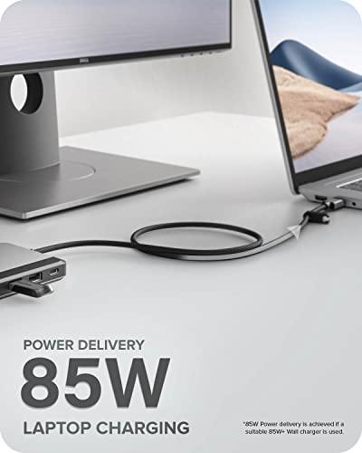 ALOGIC MX2 Lite USB-C Docking Station, Dual DisplayPort Full HD 1080p, 85W Power Delivery, 3 USB-A, 2 USB-C, Gigabit Ethernet, Audio Jack, Laptop Dock for Windows, Mac & ChromeOS