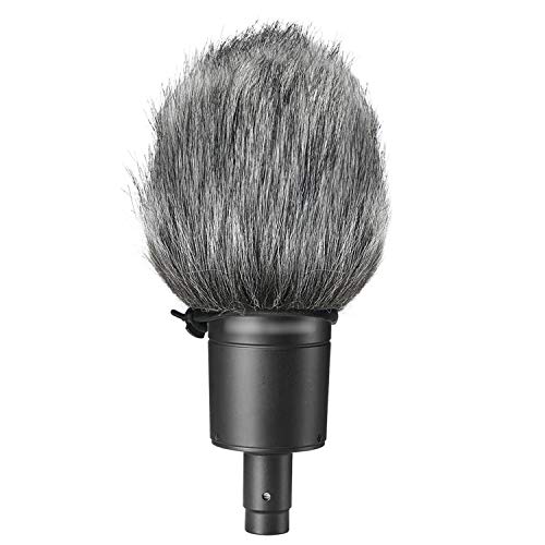 SUNMON Windscreen and Foam Cover, Indoor Outdoor Microphone Wind Muff for Audio-Technica AT2020, AT2020USB, AT2020USB+ mic AT2035, AT4040, AT2050 Microphone（2Pack） - color: FurFoamKit