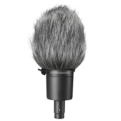 SUNMON Windscreen and Foam Cover, Indoor Outdoor Microphone Wind Muff for Audio-Technica AT2020, AT2020USB, AT2020USB+ mic AT2035, AT4040, AT2050 Microphone（2Pack） - color: FurFoamKit