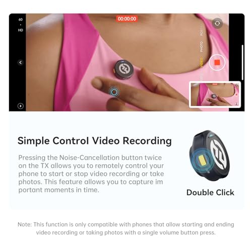 Hollyland Lark M2 Wireless Lavalier Microphone for Camera/PC/Laptop/Phones, 48KHz 24Bit, 1000ft Range, Noise Cancel, 40H Battery for Video Recording (Camera Version) - size: Camera Version