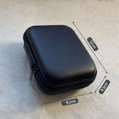PU Leather Storage Box, Suitable for in Ear Earphones, Wired Earphones, Waterproof, Portable, Pressure Resistant Box, Earphone Storage Bag