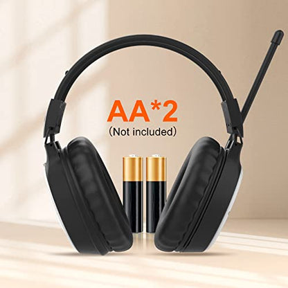 A1 AM FM Radio Headphones 2*AA Battery Operated ((Not Included) | Over Ear Headphone with Radio Bulit In, Best Reception, Comfortable Wear, Easy to Use Gifts for Seniors