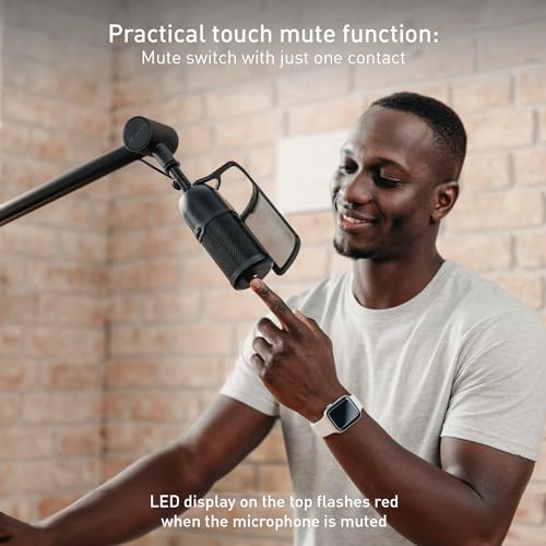 Cherry UM 3.0, USB Microphone for Podcasting, Streaming and Home Office Use, Cardioid Polar Pattern, Headphone Jack, Compatible with PC/Mac/PS4/PS5, Black - color: UM 3.0 Black