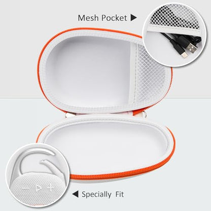 Carrying Case for JBL Clip 5 and for JBL Clip 4 Speaker - color: white