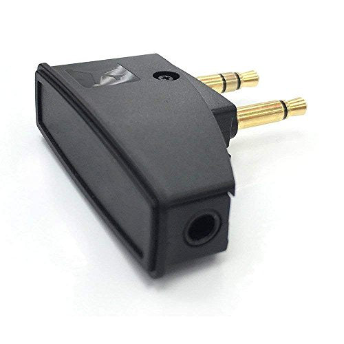 QC15 Airplane Headphone Adapter Compatible with Bose 700 QuietComfort 2 QC3 QC45 QC35 QC35ii QC15 QC25 QC20 NC700 SoundLink SoundLinkII AE2 AE2i AE2W and More Headphones, Golden Plated 3.5mm Jack - style: 3.5mm Jack Adapter
