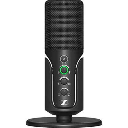 Sennheiser Profile USB Condenser Microphone with Desktop Stand Bundle with Kellards Pop Filter and 5-Pack Cleaning Wipes