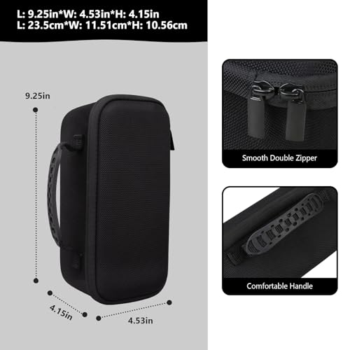 Carrying Case for Blue Tees Golf Player+, Player Pro GPS Speaker | Hard EVA Shell, Shockproof, Water Resistant, Scratch Resistant, Mesh Pocket for Charging Cable & Accessories, Black - color: Black