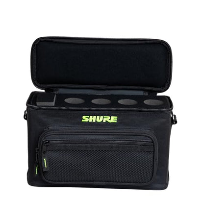 Shure by Gator Padded Microphone Bag that Holds Up to 4 Mics; (SH-MICBAG04) - style: Holds 4 Mics