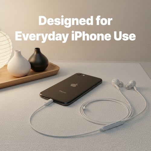 AZLA APL-120C USB-C Wired Earbuds with Mic for Apple iPhone 17/16/15 | Wired Headphones with Mic Compatible with iPhone, Samsung, Android Devices with USB-C Outlets