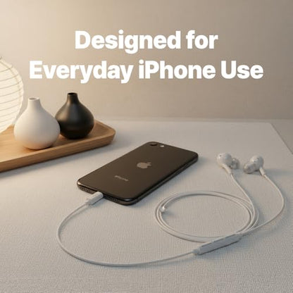 AZLA APL-120C USB-C Wired Earbuds with Mic for Apple iPhone 17/16/15 | Wired Headphones with Mic Compatible with iPhone, Samsung, Android Devices with USB-C Outlets