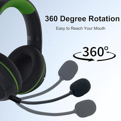 3.5mm Replacement Mic for Razer Kaira Pro Wireless Gaming Headset | Detachable Game Microphone Boom, Clear Crystal Sound Noise, with Windscreen, Black