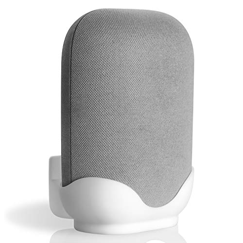 LeongLzt Ouligei Google Nest Audio Speaker Wall Mount/Bracket, in-Built Cable Management System & Easy Installation Speaker Holder Shelf Stand - Elegant & Durable Space Saving Accessory - color: WHITE