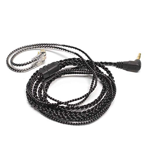 CTM IEM Replacement Cable 60" | Black | 2-Pin Connector | by Clear Tune Monitors