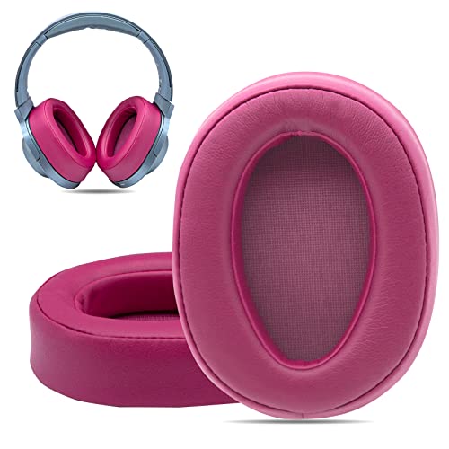 Krone Kalpasmos Replacement Earpads for Sony WH-H900N h.Ear on 2&Sony MDR-100ABN Headphones,Sony Headphone Cushions Compatible with Sony 900N,Sony WH H900N earpads with Soft Foam Leather(Bordeaux Red) - color: Bordeaux Red