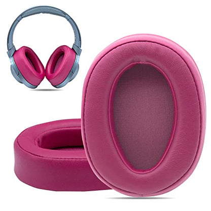 Krone Kalpasmos Replacement Earpads for Sony WH-H900N h.Ear on 2&Sony MDR-100ABN Headphones,Sony Headphone Cushions Compatible with Sony 900N,Sony WH H900N earpads with Soft Foam Leather(Bordeaux Red) - color: Bordeaux Red