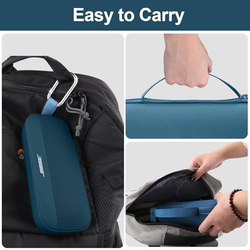 Aenllosi Hard Case for Bose SoundLink Flex 2nd Gen Speaker, Twilight Blue | EVA Hard Shell, Drop Resistant Protection, Water Resistant Protection, Dust Proof Protection, Protective Case Only - color: Twilight Blue, style: Hard Case for Bose SoundLink Flex