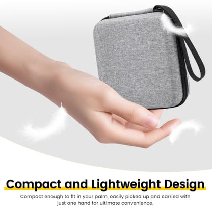 Carrying Case for MAONO P1 USB Hybrid Audio Interface,Grey | Oxford Cloth Storage Bag,Lanyards and Carabiners