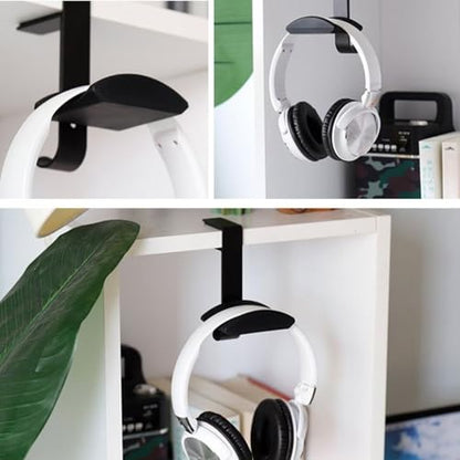 Space Saving Clamp Mount Headphone Holder for Gaming and Office Desks Universals Headsets Stand with Quick Installation