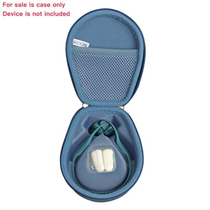 Hermitshell Hard Case for AfterShokz Trekz Air/AfterShokz Aeropex/Titanium Mini/Shokz OpenRun Pro Open Ear Wireless Bone Conduction Headphones AS650 / AS800 (Blue)(Only Case) - color: Blue