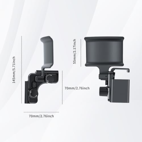 aceyoon Monitor Headphone Stand Clamp-On 360° Rotating Screen Headphones Holder Adjustable Anti-Slip Universal Headset Hanger for Monitor, Desk Organizer