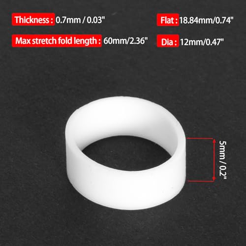 200 PCS Cord Organizer, Silicone Rubber Bands Rings, Cable Straps Organizer Management, USB Holder Earphone Winder Wrapping, 12mm Diameter - size: 12mm Diameter