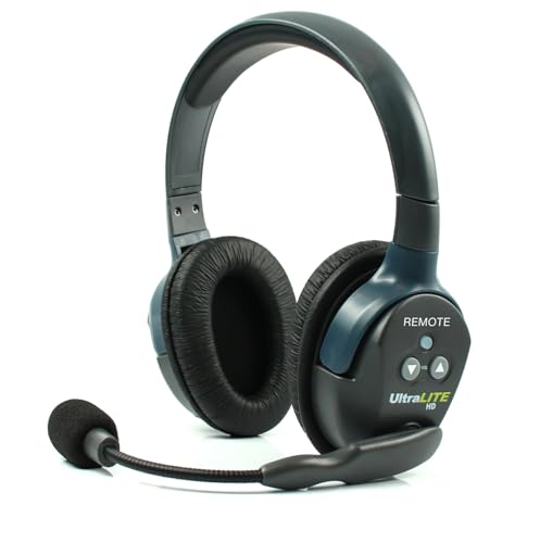 EARTEC ULDR-HD Ultralite HD Dual Ear Add-On or Replacement Remote Headset, HD Version Only, Full Duplex Wireless Communication, Includes Rechargeable Battery - color: Remote, size: Dual Ear