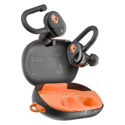 Skullcandy Push Play Active Wireless Earbuds - True Black/Orange - color: True Black/Orange