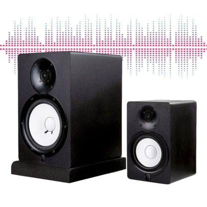 Studio Monitor Isolation Pads, 2Pcs Acoustic Foam Panels for Monitors Speaker, Acoustic Isolation Pads High Density Acoustic Foam Fits Most Speaker Stands