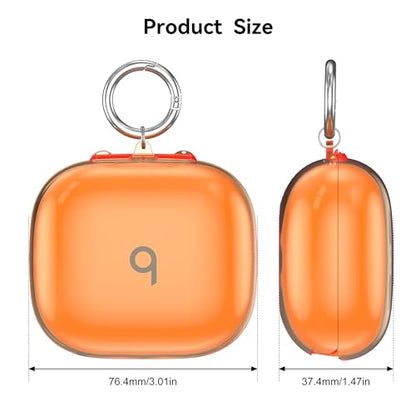TPU Case for Beats Powerbeats Pro 2 2025 with Keychain,1 Pack - color: orange