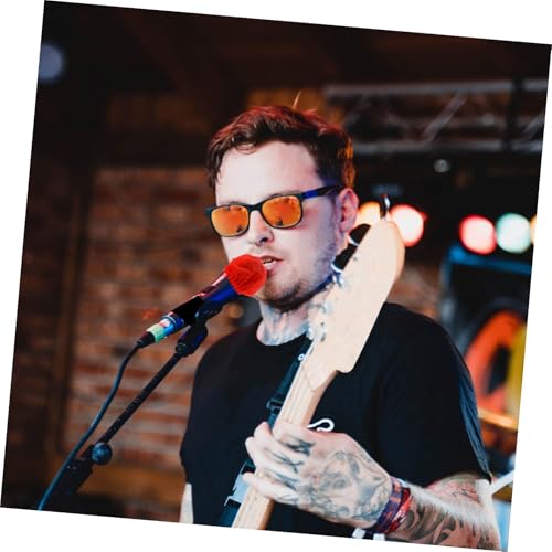 KESYOO Disposable Nonwoven Microphone Cover 100 Pairs Mic Protector for KTV Singing Compatible Handheld Microphones Sanitary and Easy to Use