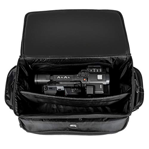 Ultimaxx’s Extra Large, Water-Resistant Professional Gadget Bag Compatible with Camcorders and Accessories for Sony NEX-FS-100, FS-100U, FS-700, FS700UK, FS700R, EA50UH Camcorders, and More
