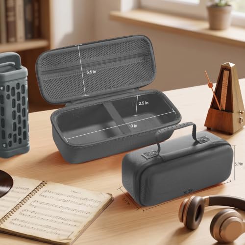 Hard Travel Case Compatible with Turtlebox Ranger Outdoor Portable Bluetooth 5.4 Speaker, Hard Carrying Case with Handle, Shockproof Protective Speaker Storage Bag (Only Case) (gray) - color: gray