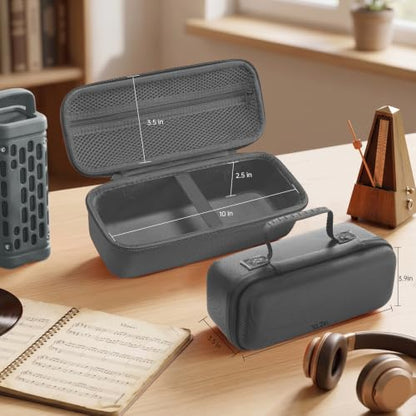 Hard Travel Case Compatible with Turtlebox Ranger Outdoor Portable Bluetooth 5.4 Speaker, Hard Carrying Case with Handle, Shockproof Protective Speaker Storage Bag (Only Case) (gray) - color: gray