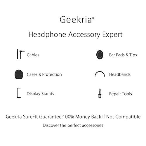 Geekria Replacement Ear Pads Compatible with Monster DNA On-Ear Headphones Ear Cushions, Headset Earpads, Ear Cups Cover Repair Parts (Black)